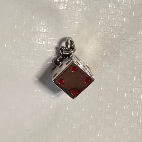 Jewelry lot for rehab; charms, Venetian watermelon beads, hearts, bangles - Picture 10 of 14